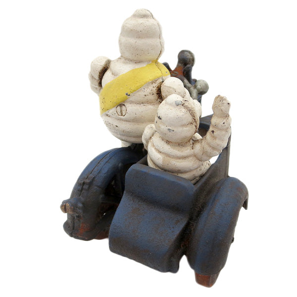 TIRE MAN ON CYCLE w/SIDE CAR [Michelin]