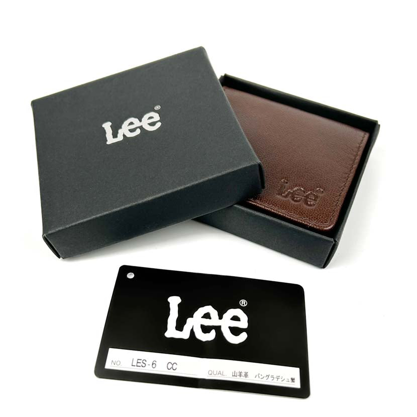 【全6色】 LEE リー 柔らか ゴートレザーボックス型コインケース 山羊革 本革 リアルレザー