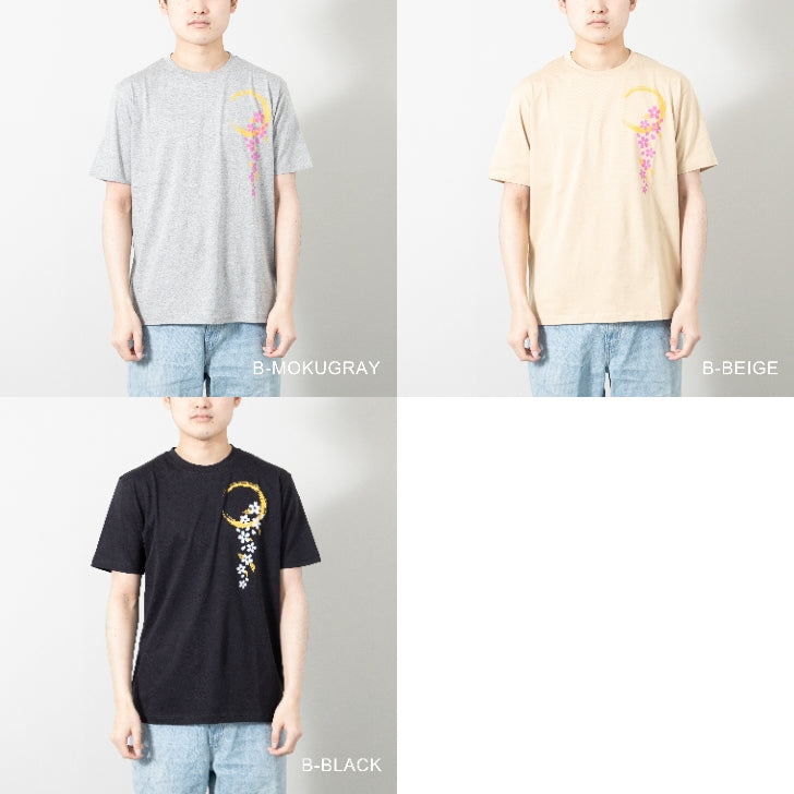 Tシャツ メンズ 半袖 クルーネック 和柄 プリント カットソー トップス ユニセックス