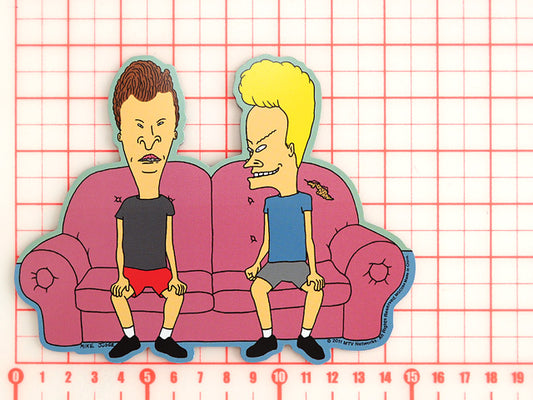 Beavis &amp; Badhead Die Cut Magnet [Butthead/Beavis/Sofa]