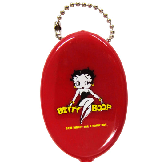 [Betty Boop] BETTYBOOP Rubber Coin Case [Red] [Coin Case with Keychain]