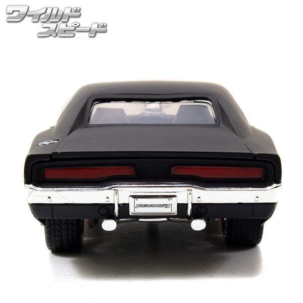 JADATOYS 1:24ワイルドスピードダイキャストカー DOM&#039;S 1970 DODGE CHARGER R/T(MAT BLACK)