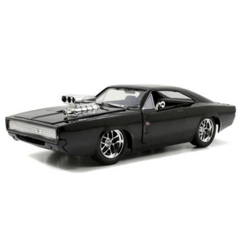 JADATOYS 1:24ワイルドスピードダイキャストカー DOM&#039;S 1970 DODGE CHARGER R/T(GLOSS BLACK)