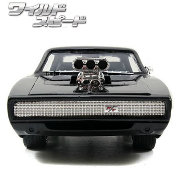 JADATOYS 1:24ワイルドスピードダイキャストカー DOM&#039;S 1970 DODGE CHARGER R/T(GLOSS BLACK)