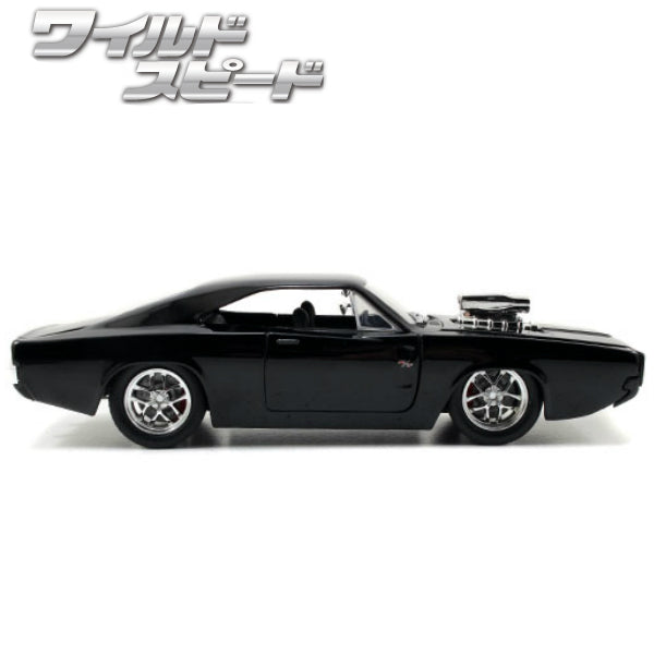 JADATOYS 1:24ワイルドスピードダイキャストカー DOM&#039;S 1970 DODGE CHARGER R/T(GLOSS BLACK)