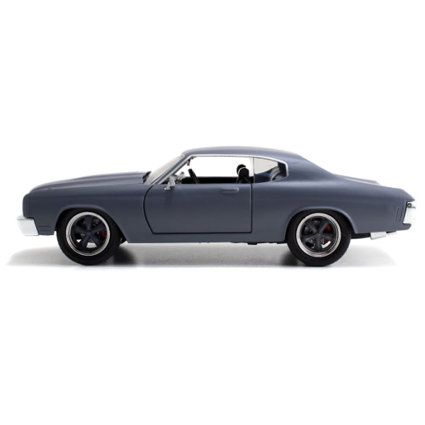 JADATOYS 1:24ワイルドスピードダイキャストカー DOM&#039;S CHEVY CHEVELLE SS Primer Gray