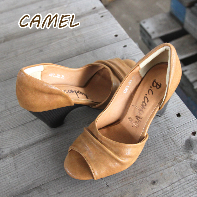 [BCCOMPANY] ☆Pumps open toe approx. 7.3cm heel 21623