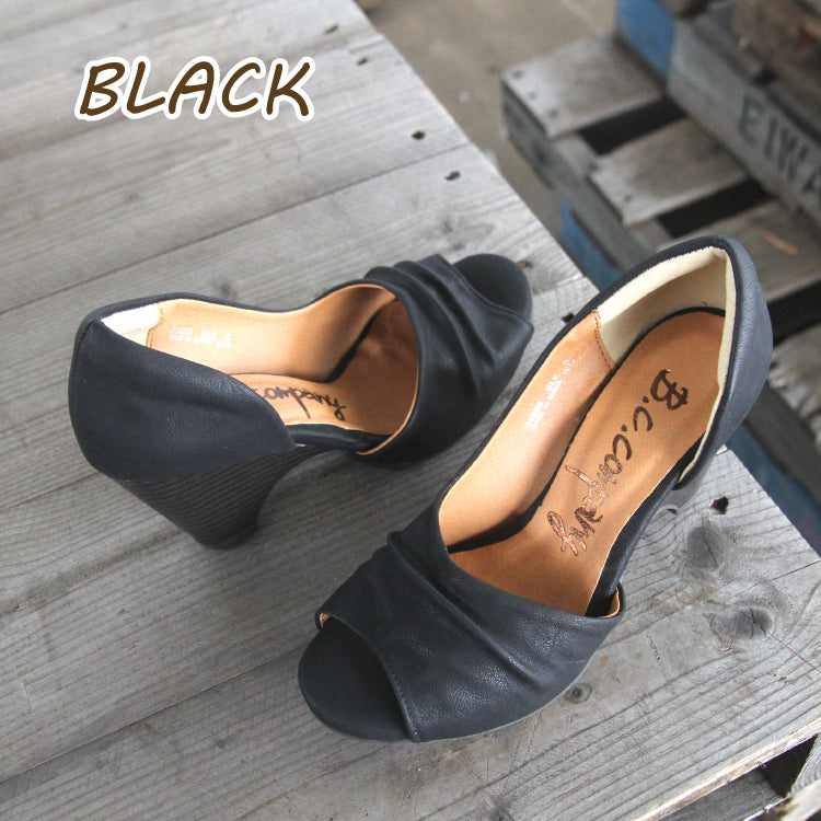 [BCCOMPANY] ☆Pumps open toe approx. 7.3cm heel 21623