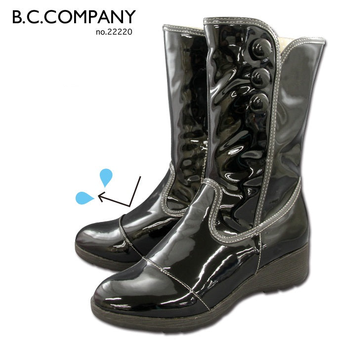 [Stay stylish even on rainy days] Enamel style rain boots ♪♪♪ 22220