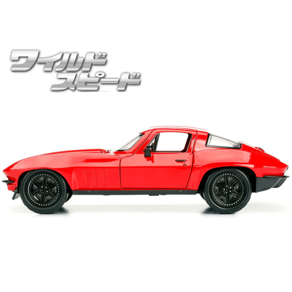 JADATOYS 1:24ワイルドスピードダイキャストカー LETTY&#039;S CHEVY CORVETTE