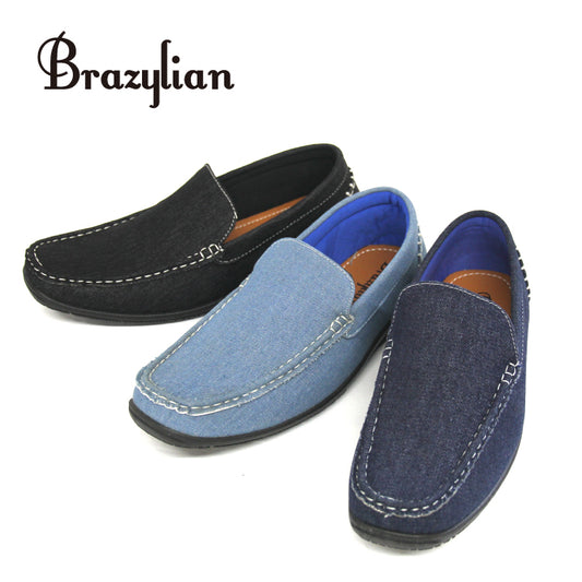 [BRAZYLIAN CASUAL] (Denim material) Driving shoes casual slip-on BZ-1402